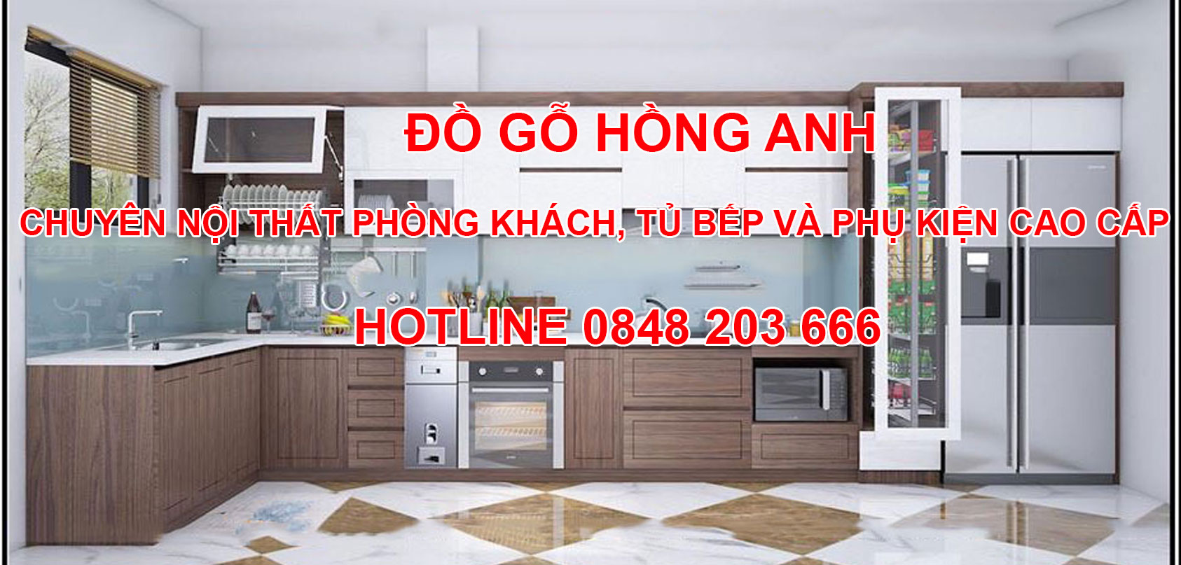 Đồ gỗ Hồng Anh - Chuyên đồ gỗ nội thất, tủ bếp cao cấp